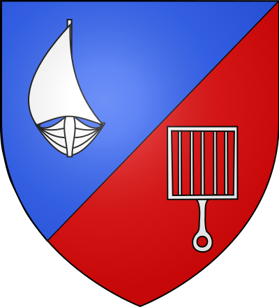Blason de la commune Saint-Laurent-de-la-Salanque
