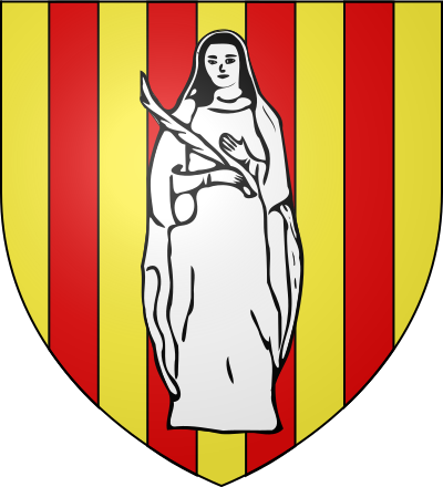 Blason de la commune Sainte-Léocadie