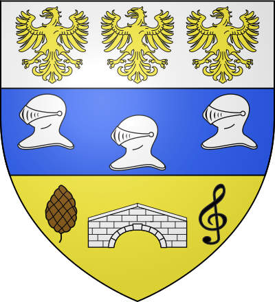 Blason de la commune Moncé-en-Belin