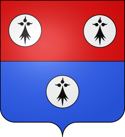 Blason de la commune Moulins-le-Carbonnel