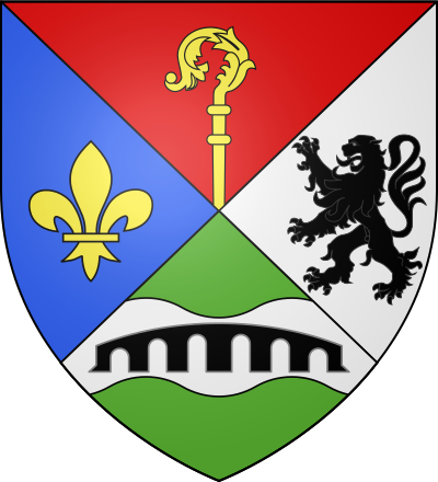 Blason de la commune Yvré-l'Évêque