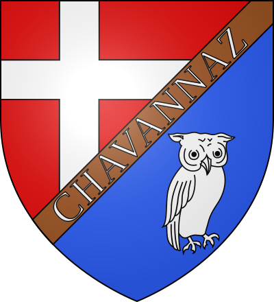 Blason de la commune Chavannaz