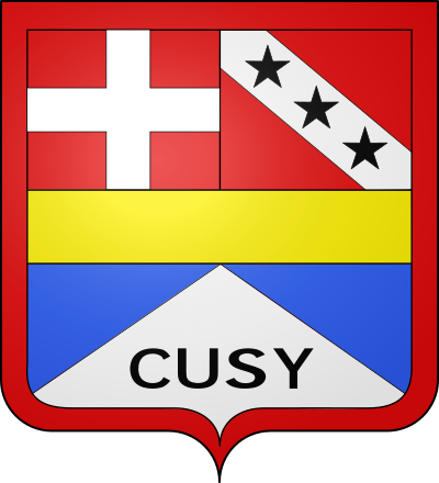 Blason de la commune Cusy