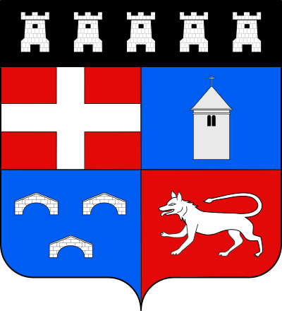 Blason de la commune Lovagny