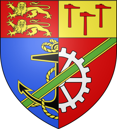 Blason de la commune Amfreville-la-Mi-Voie