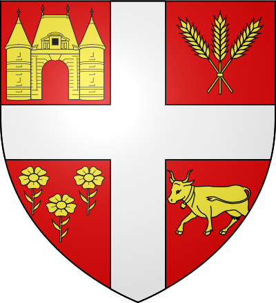Blason de la commune Auberville-la-Manuel