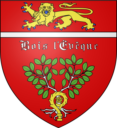 Blason de la commune Bois-l'Évêque