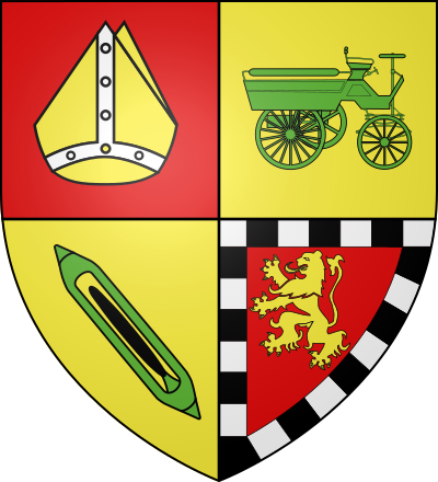 Blason de la commune Fontaine-le-Bourg