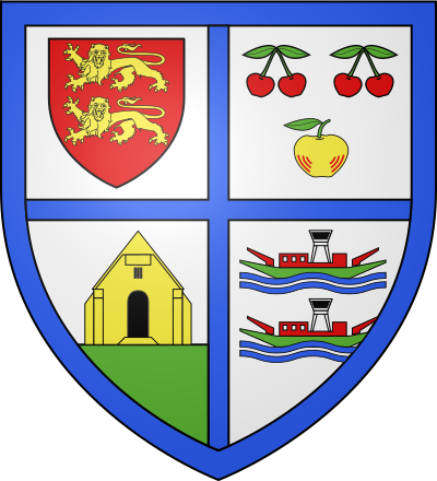 Blason de la commune Heurteauville