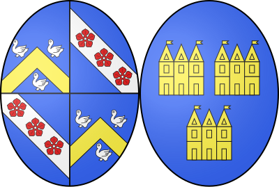 Blason de la commune Saint-Aubin-le-Cauf