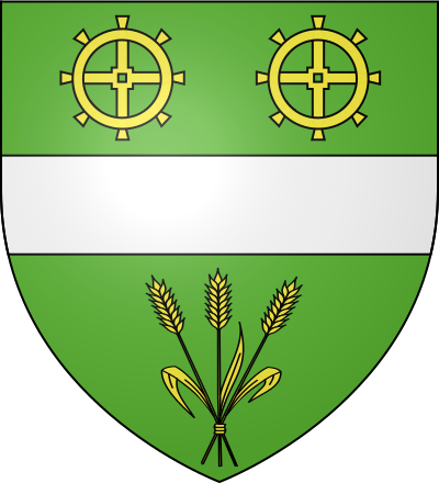 Blason de la commune Saint-Aubin-sur-Scie