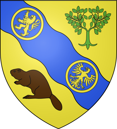 Blason de la commune Saint-Laurent-de-Brèvedent