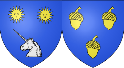 Blason de la commune Sainte-Hélène-Bondeville