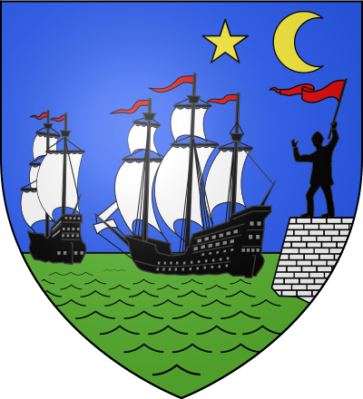 Blason de la commune Le Tréport