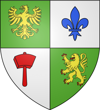 Blason de la commune Ypreville-Biville
