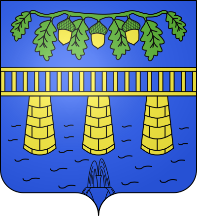 Blason de la commune Fontaine-le-Port