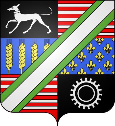 Blason de la commune Aubergenville