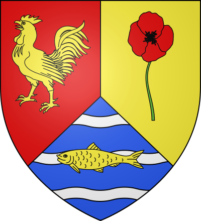 Blason de la commune Frise