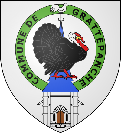 Blason de la commune Grattepanche