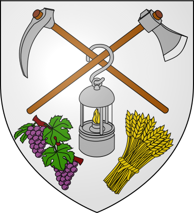 Blason de la commune Cagnac-les-Mines