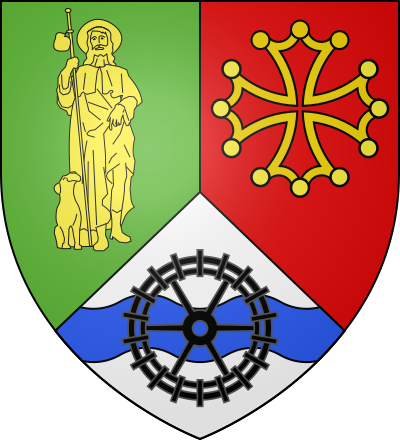 Blason de la commune Lédas-et-Penthiès