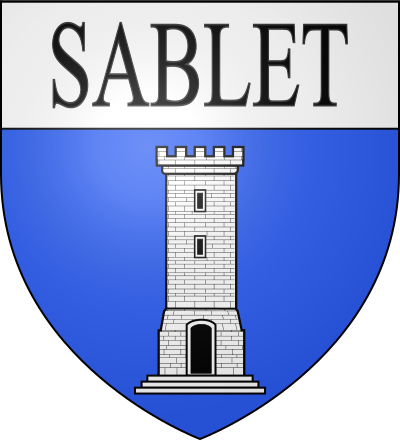 Blason de la commune Sablet