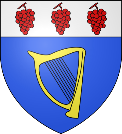 Blason de la commune Sainte-Cécile-les-Vignes