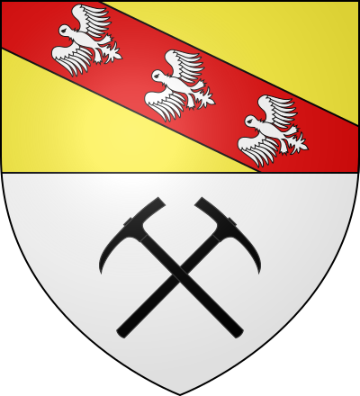 Blason de la commune La Croix-aux-Mines