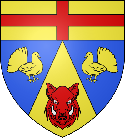 Blason de la commune Gelvécourt-et-Adompt