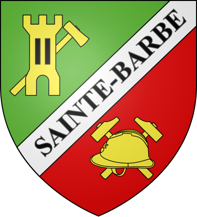 Blason de la commune Sainte-Barbe