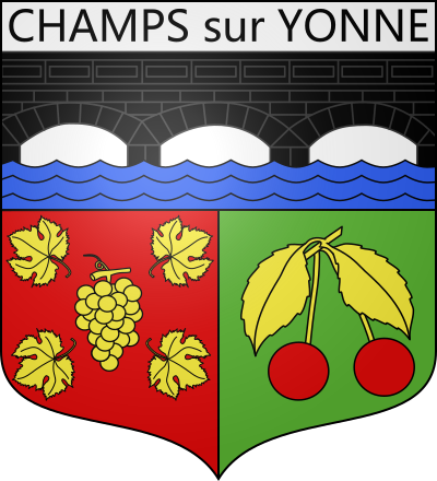 Blason de la commune Champs-sur-Yonne