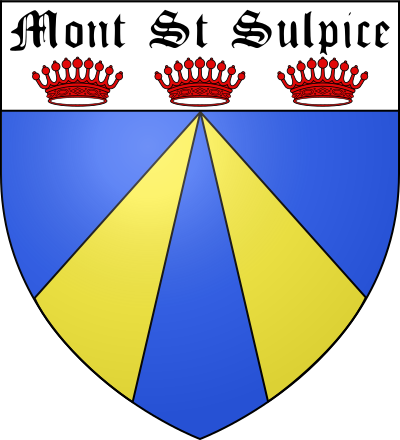 Blason de la commune Mont-Saint-Sulpice