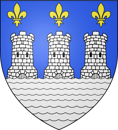 Blason de la commune Villeneuve-sur-Yonne