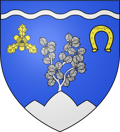Blason de la commune Le Coudray-Montceaux