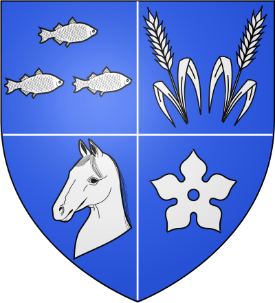 Blason de la commune Fontenay-le-Vicomte